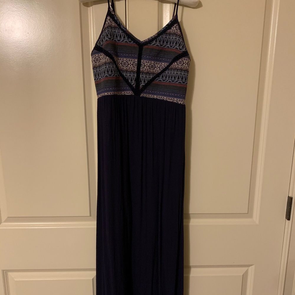 Altar’d State Maxi Dress Navy Boho Small